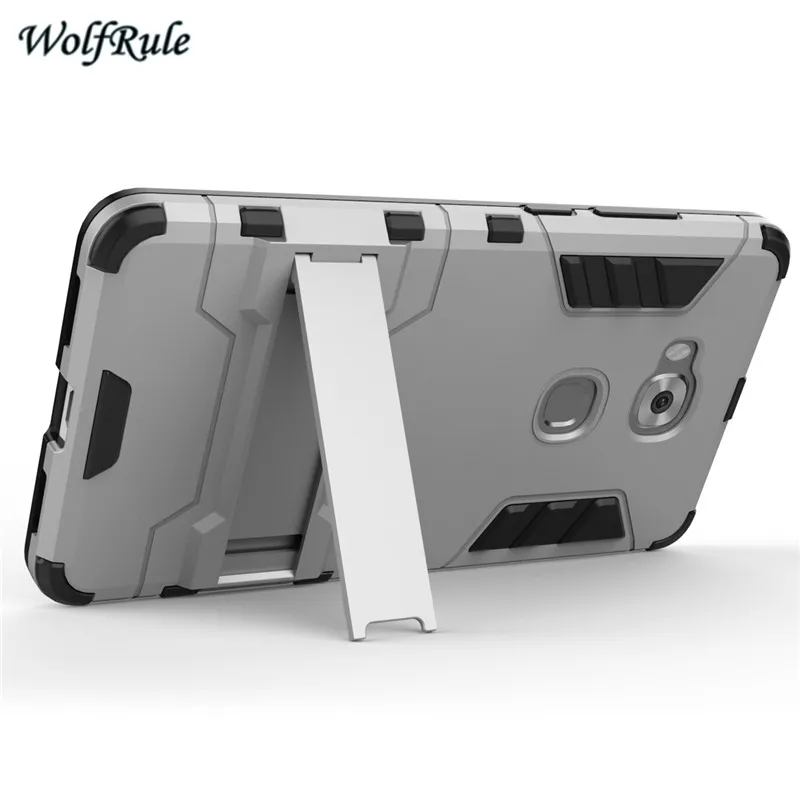 WolfRule для крышки huawei Honor 5X чехол TPU &amp PC держатель противоударный бампер телефона GR5