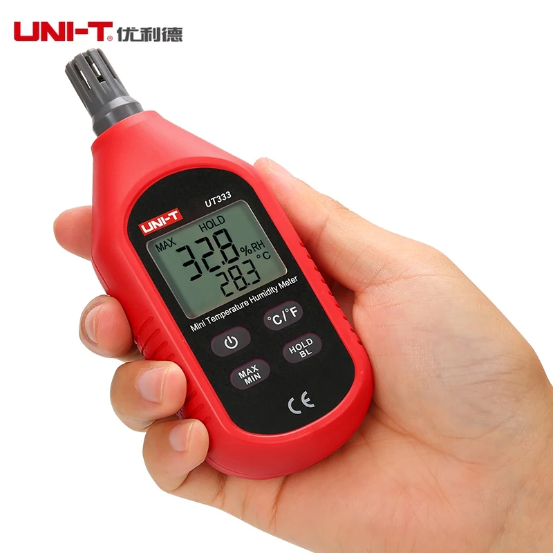 Мини UNI T UT333 цифровой C/F термометром и гигрометром декоративные часы для