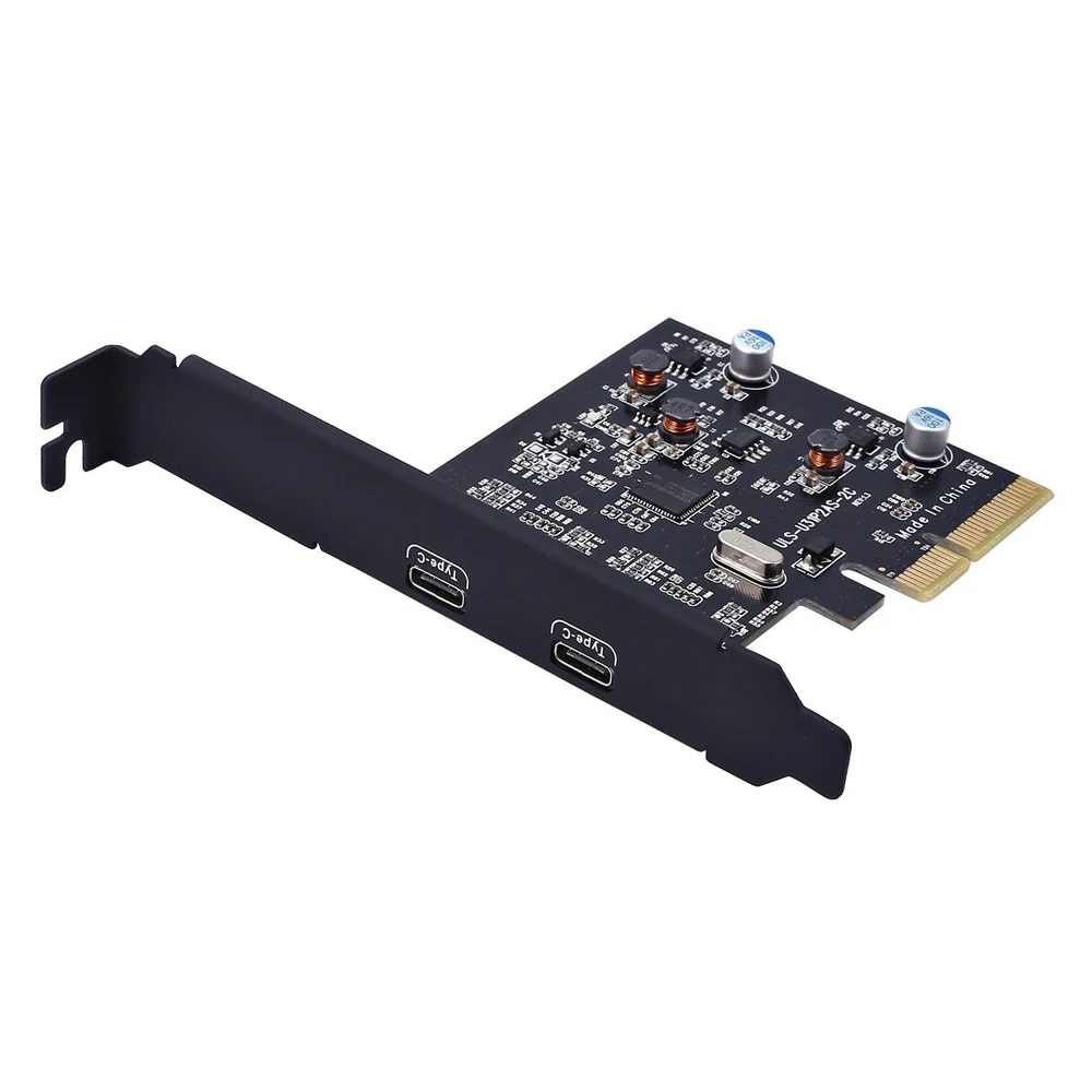 PCI E Express 4X к USB 3 1 Gen2 10 Гбит/с 2 портовый адаптер расширения типа C для настольного