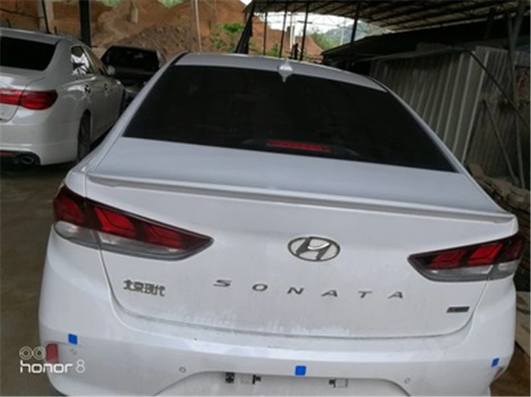 Для hyundai Sonata- заднее крыло спойлера, на крышке багажника Спойлеры крыльев из АБС-пластика краска 3M паста