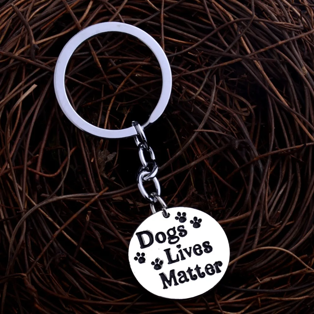 Брелок ювелирный с принтом собак живых лап | Украшения и аксессуары