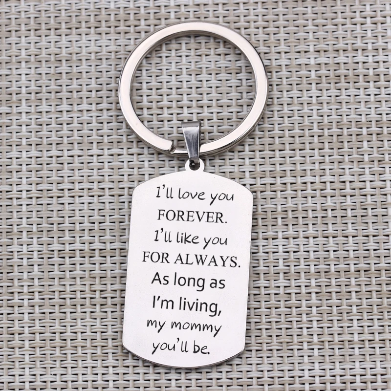 Брелок для ключей с гравировкой Я люблю тебя к своей маме 1 шт.|Индивидуальные