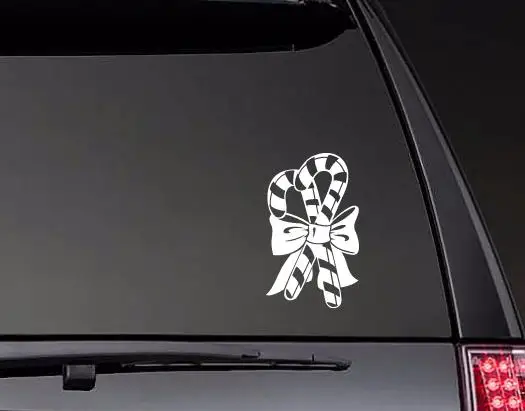 Конфеты с бантом рождественские автомобильные наклейки украшение окна