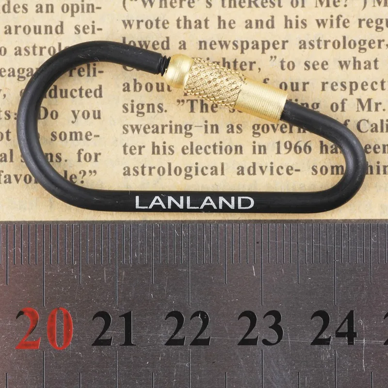 5 шт. 4 см lanland Открытый Отдых для альпинизма Карабин d образная нить быстро висящий