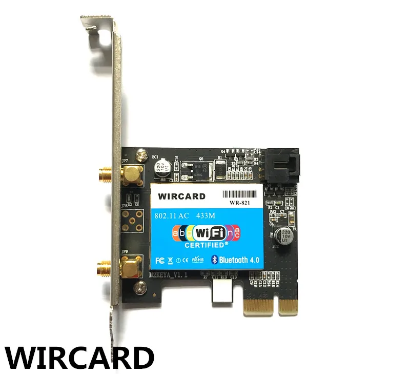 Двухдиапазонная Беспроводная стандартная беспроводная Bluetooth карта 433 Мбит/с