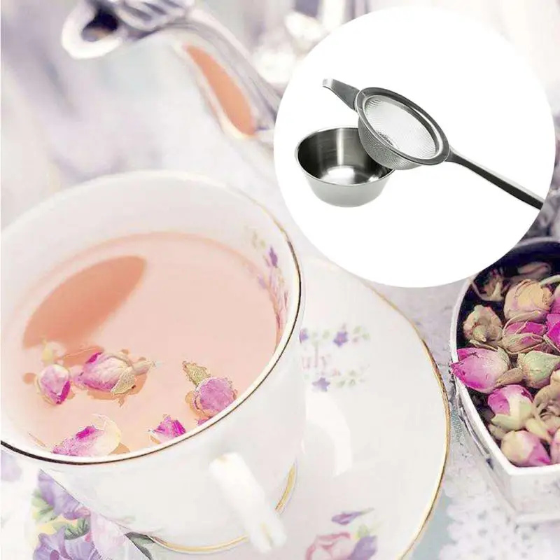 Чайный фильтр и капельная чаша кухонный инструмент с длинной ручкой подвесная