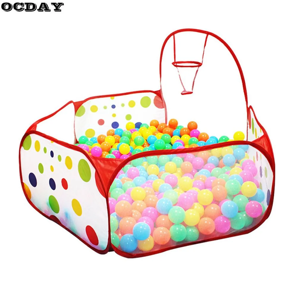 Складной игрушечный тент OCDAY детский игровой домик палатка в горошек