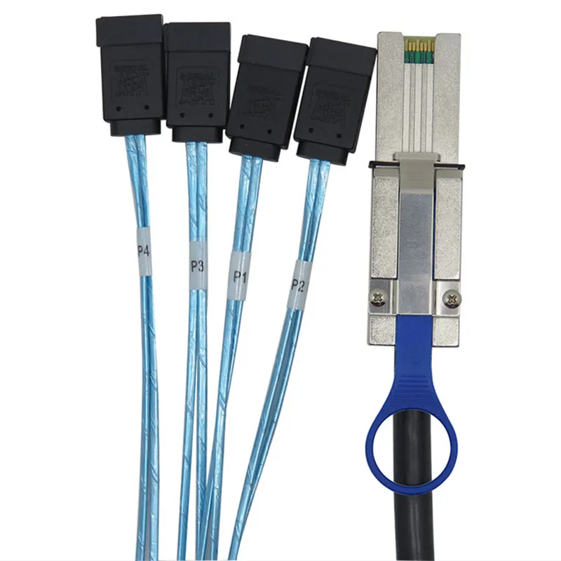 Mini Sas 26Pin (Sff 8088) штекер 4 Sata 7Pin гнездовой кабель мини хост/контроллер до