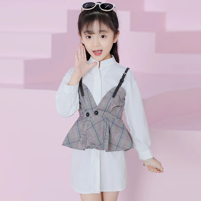 2 шт. жилет + длинные платье-футболка для Для мамы и дочки 2018 г. новая модная одежда