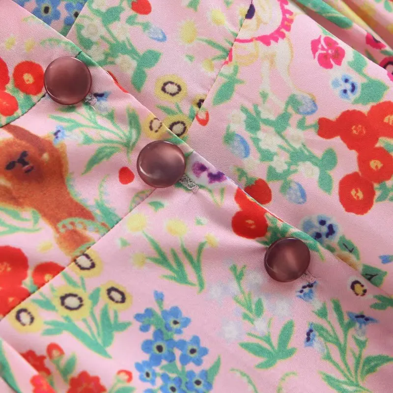 Kpop Blackpink LISA, новинка, кружевное платье с v-образным вырезом, женская летняя уличная одежда, корейские Популярные Платья с цветочным принтом для девочек