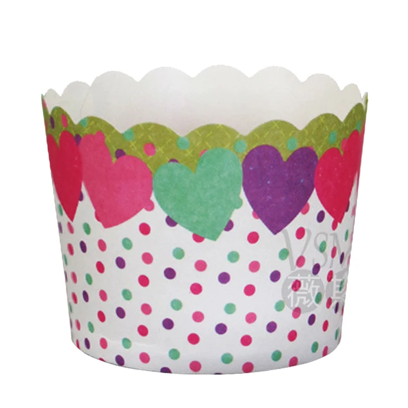 50 шт. бумажные кексы в полоску с красными цветами|cupcake cups|paper cupcake cupsmuffin paper |