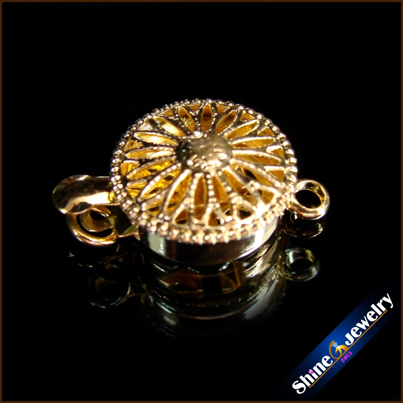 Застежка для ювелирных изделий с серебряным покрытием/желтым золотом