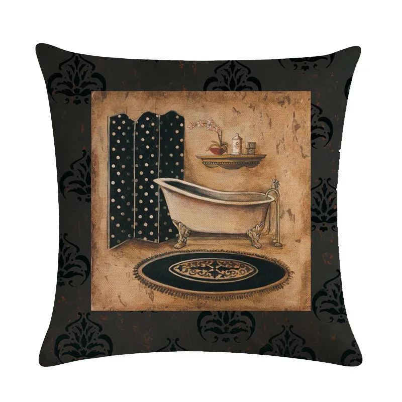 Европейский ретро туалетный столик серии льняная Наволочка украшения для дома