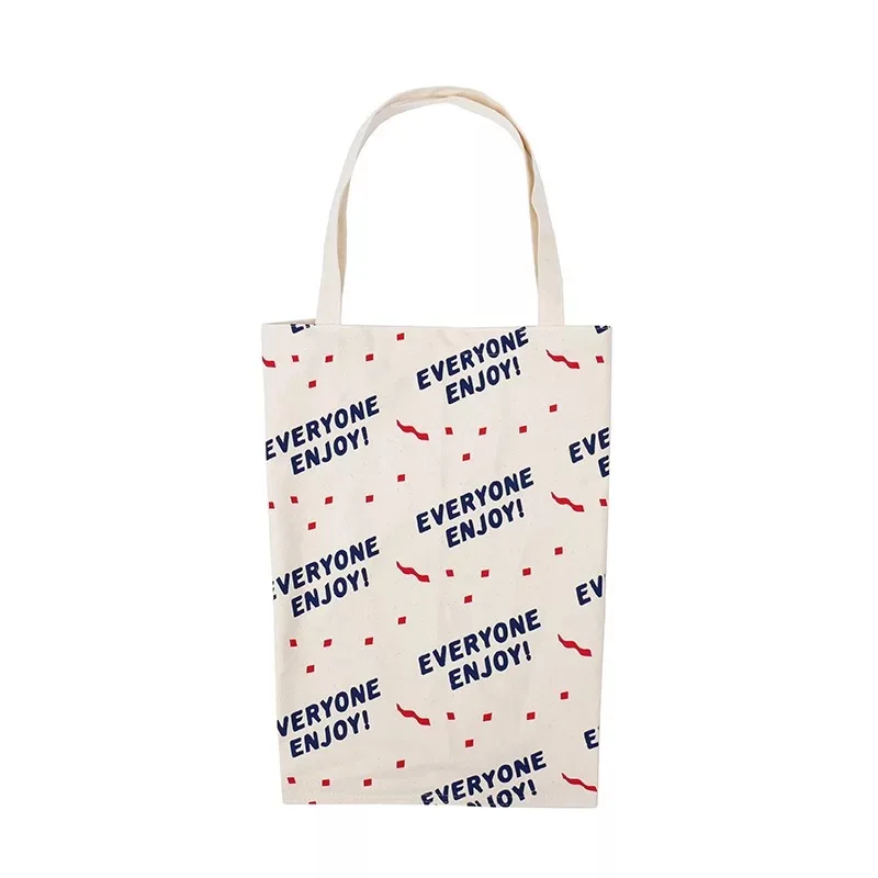 Сумка шоппер с принтом в виде букв модная Холщовая женская сумка на плечо