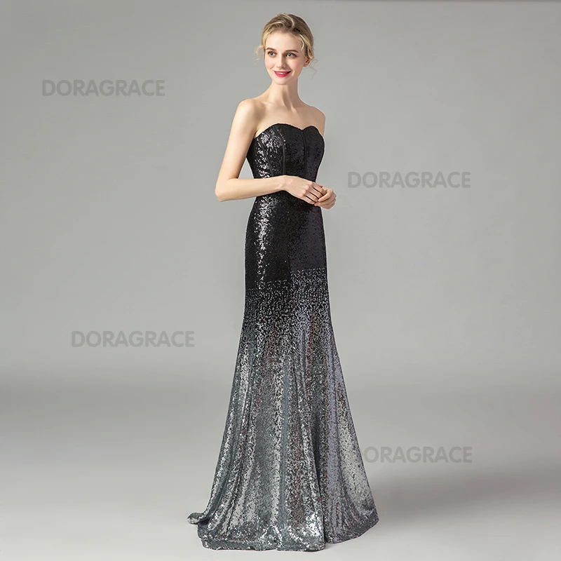 Doragrace robe de soiree в наличии милое платье покроя "Русалка" без рукавов Выпускные