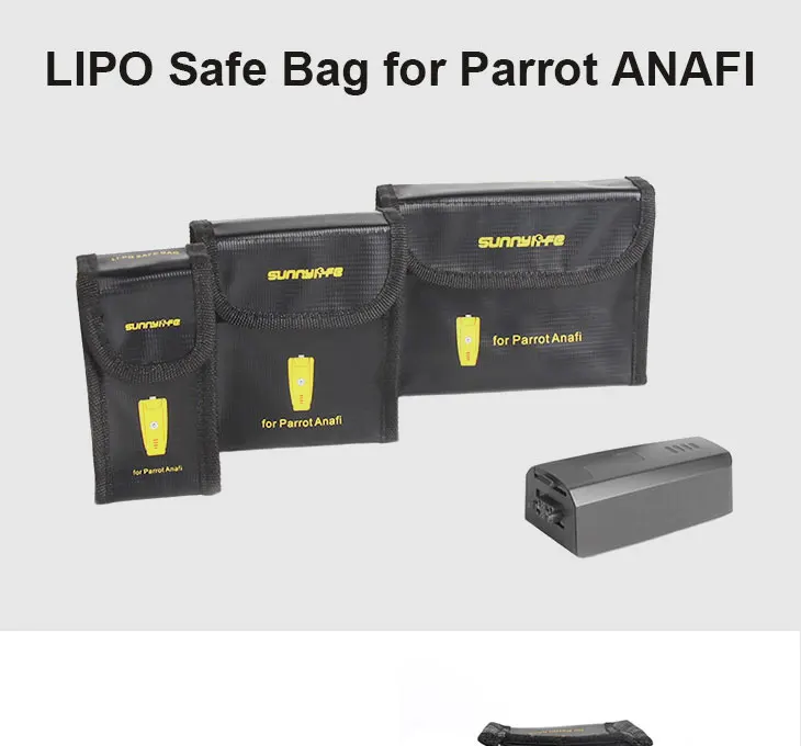 Sunnylife lipo safety сумка защитный чехол для батареи для Parrot Anafi батареи для Дронов Взрывозащищенная сумка для хранения