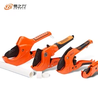pc 301 plastic pipe cutter pvcpupppe hose water tube scissors aluminum alloy body ratcheting cutting hand tools