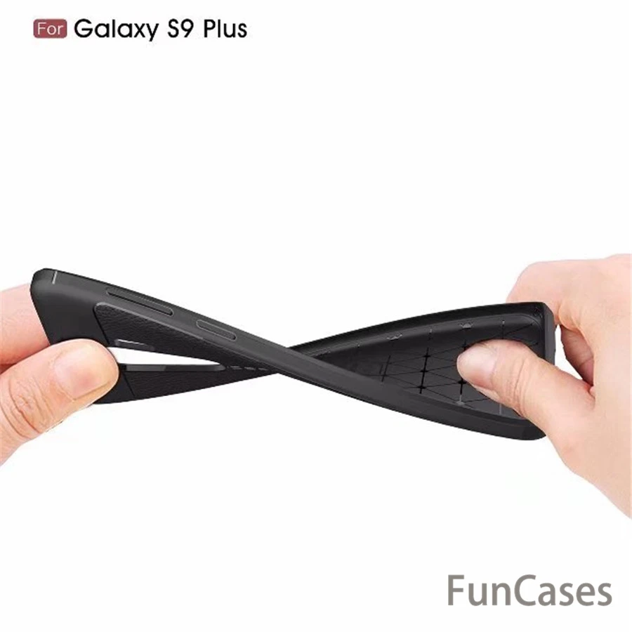 Чехол для samsung S9 роскошный кожаный TPU силиконовый чехол телефона Galaxy S9plus на заднюю