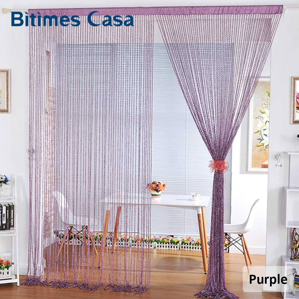 Новый стиль спиральная однотонная занавеска на дверь вешалка для комнаты