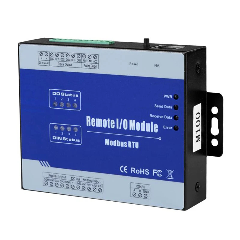 Модуль дистанционного ввода-вывода Modbus с 4 оптически-изолированными цифровыми