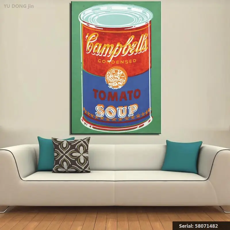 Yu Dong jin Andy Warhol натюрморт абстрактная живопись маслом Рисование Искусство спрей