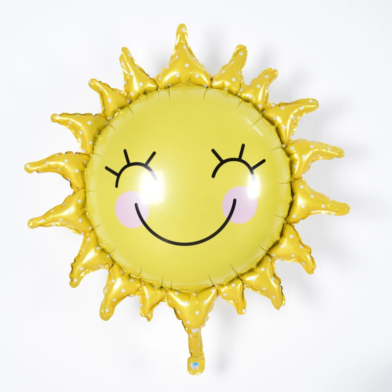 

1pc 65cm Cartoon Yellow Smile Sun Flower Foil Balloon Aluminum Baloon Kids Baby Shower Birthday Party Bedroom Decoration