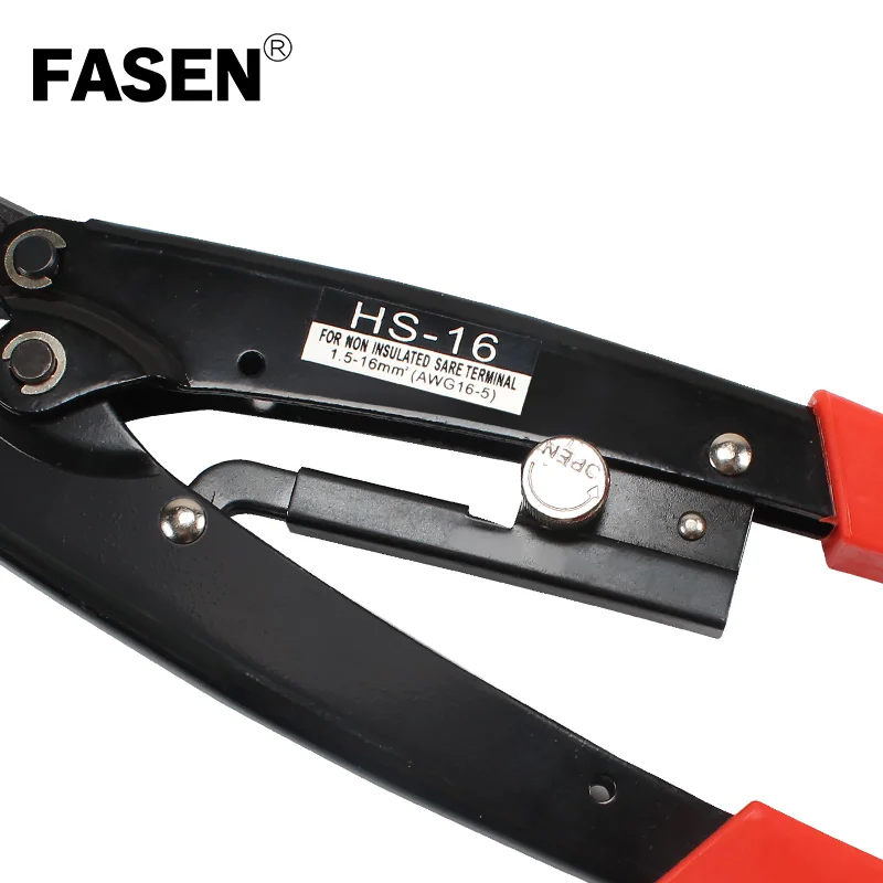 

50Amp Cable Wire Crimper Hand Tool Plier for Non-insulated Cable 1.25-16 mm Terminals Crimping Plier Crimper Tool