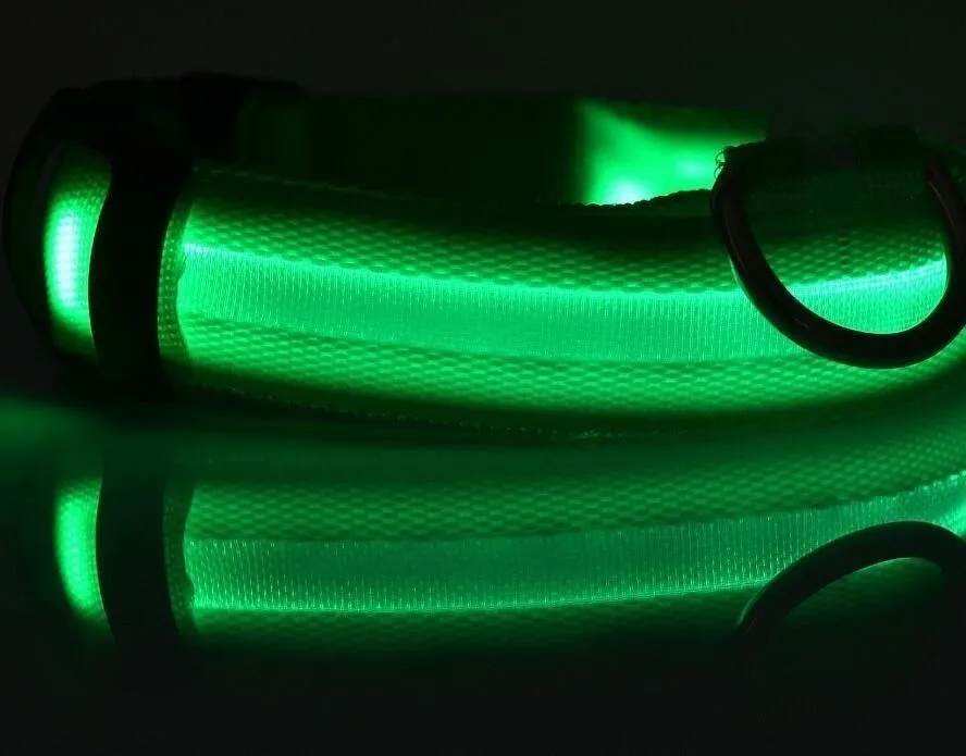 Светодиодный ошейник для собак с зарядкой от USB, светящийся ошейник для собак и кошек с usb-кабелем, светодиодный ошейник для собак