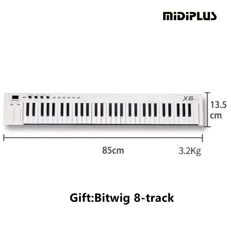 Midiplus X6 мини 61 взвешенных клавиш MIDI клавиатура контроллер|controller control|controller midicontroller