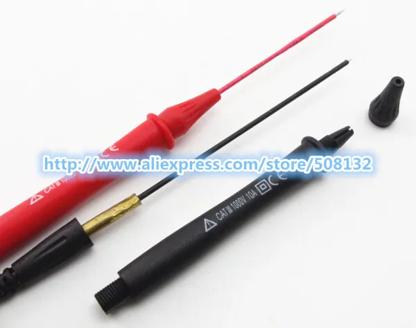 Выдвижной набор тестовых наконечников из ПВХ регулируемая длина для мультиметра