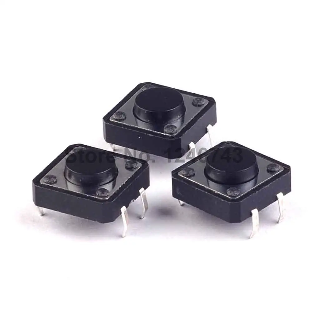 Тактильный кнопочный переключатель 1000 шт. Мгновенный Такт 12*12*5 мм 12x12x5 мм|tact push