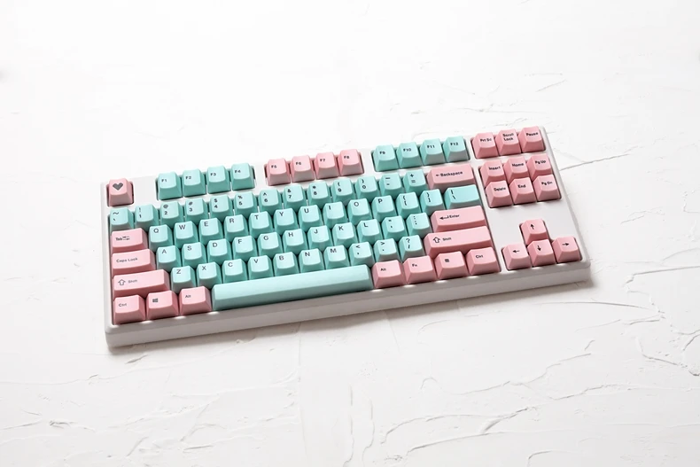 retro miami dye subbed sub dip keycaps oem profile for mechanical keyboard ansi 104 108 tkl 87 gh60 poker xd87 keycap | Компьютеры и