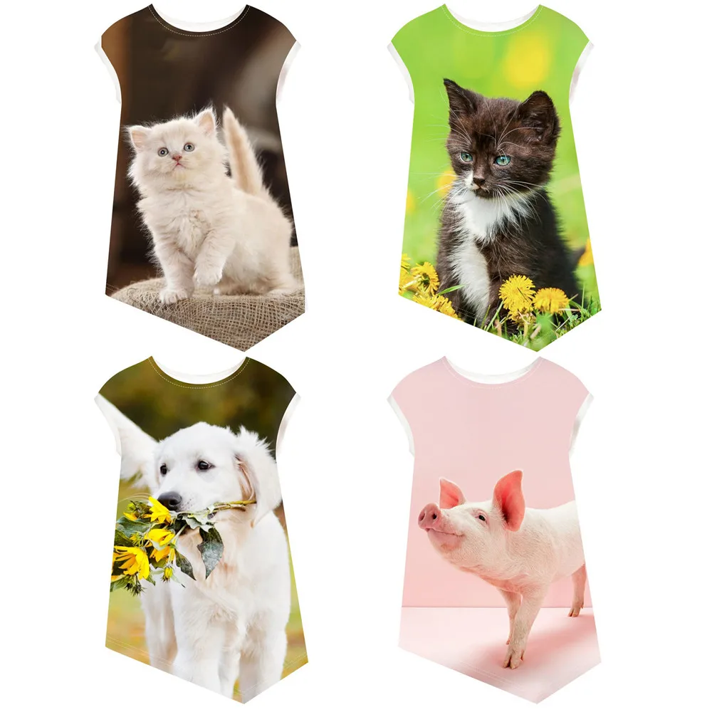 Kids Children Teenagers Dress beach Girls Clothing new girl dress nice printing girls fashion Summer | Детская одежда и обувь