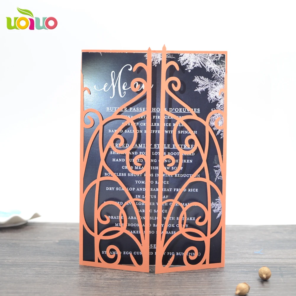 10 комплектов бесплатная доставка новая простая крема цветок пригласительная