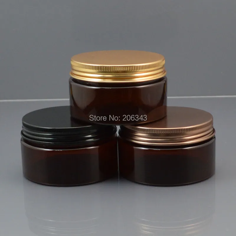 100 г коричневая ПЭТ бутылка/банка/горшок/бутылка с несколькими цветными