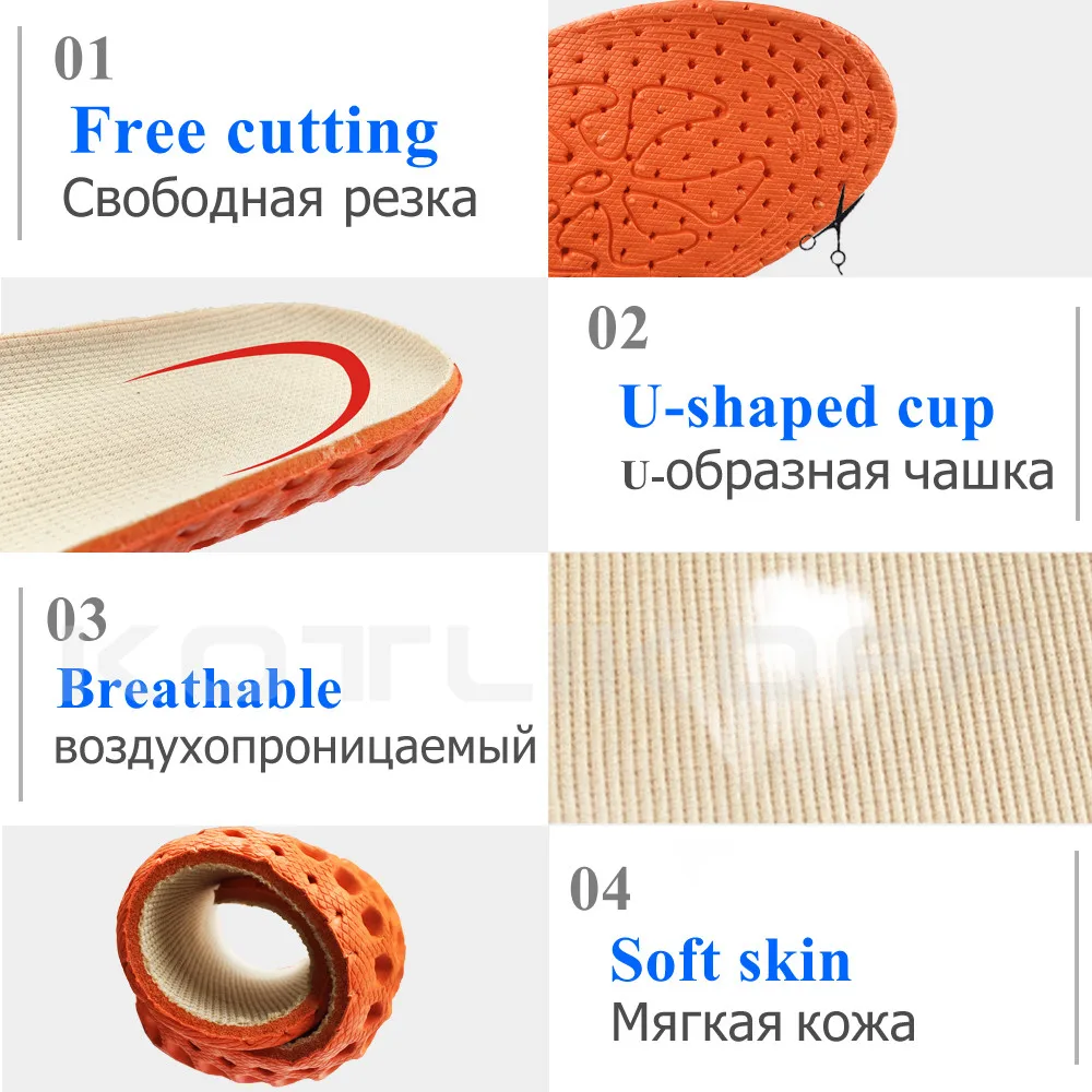 Honeycomb Breathable Height Lift Cushion Invisible Height Increase Insole Sole Shoe Insert Heel Comfort Heightening Insoles