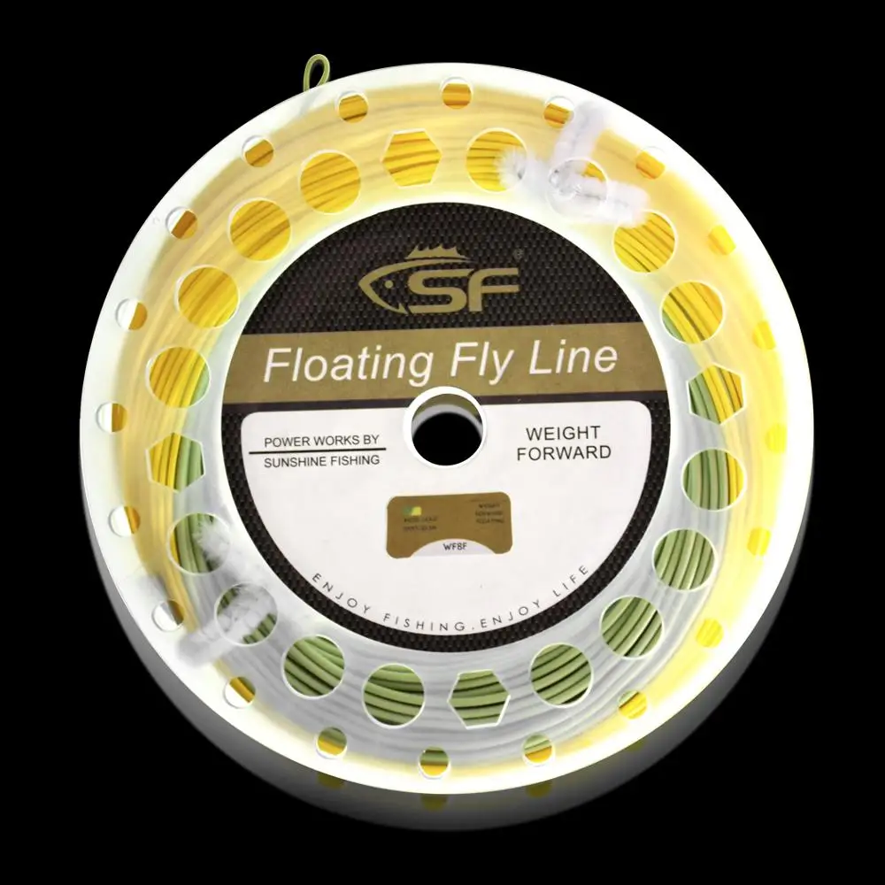 SF Fly Line All Viz двухцветный вес вперед плавающая летучая линия с сварной петлей WF4 5 6 7