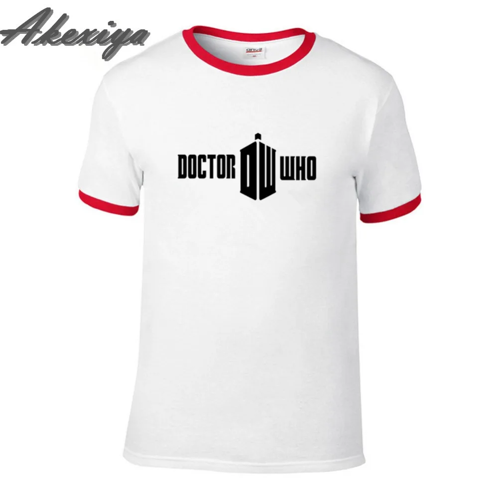 

Summer Men Funny Doctor Who T Shirt simple design short sleeves Youth Casual Printing Pullover Tops Tshirt