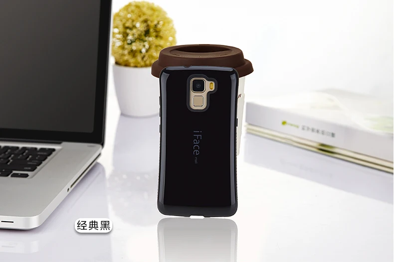 Ударопрочный чехол для huawei Honor 7, противоударный чехол для huawei Honor 7, противоударный чехол, яркий цвет - Цвет: Черный