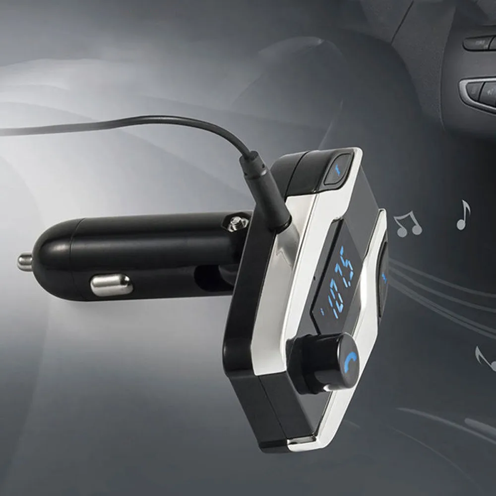 Bluetooth Автомобильный X7 комплект Handsfree FM передатчик Радио MP3 плеер USB зарядное устройство SD TF MMC lcd пульт дистанционного управления автомобиль-Стайлинг@ 012
