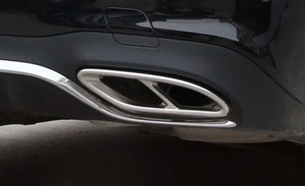 Автомобильная AMG выхлопная накладка выходы задняя рамка отделка для Mercedes Benz GLE W166