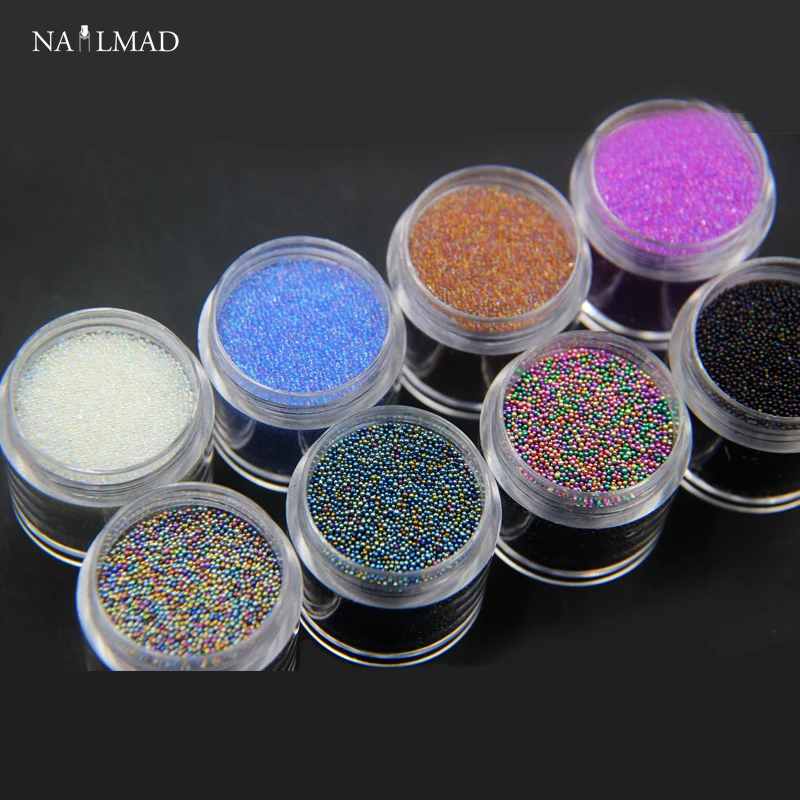 15 г/коркор. NailMAD AB икра бусины 0 6 мм микс Микро Мини пузырьки стеклянные стразы