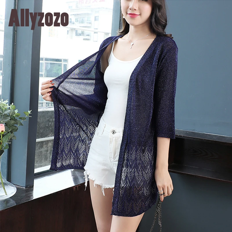 Женская весенне Летняя ажурная блузка рубашки женская модная трикотажная