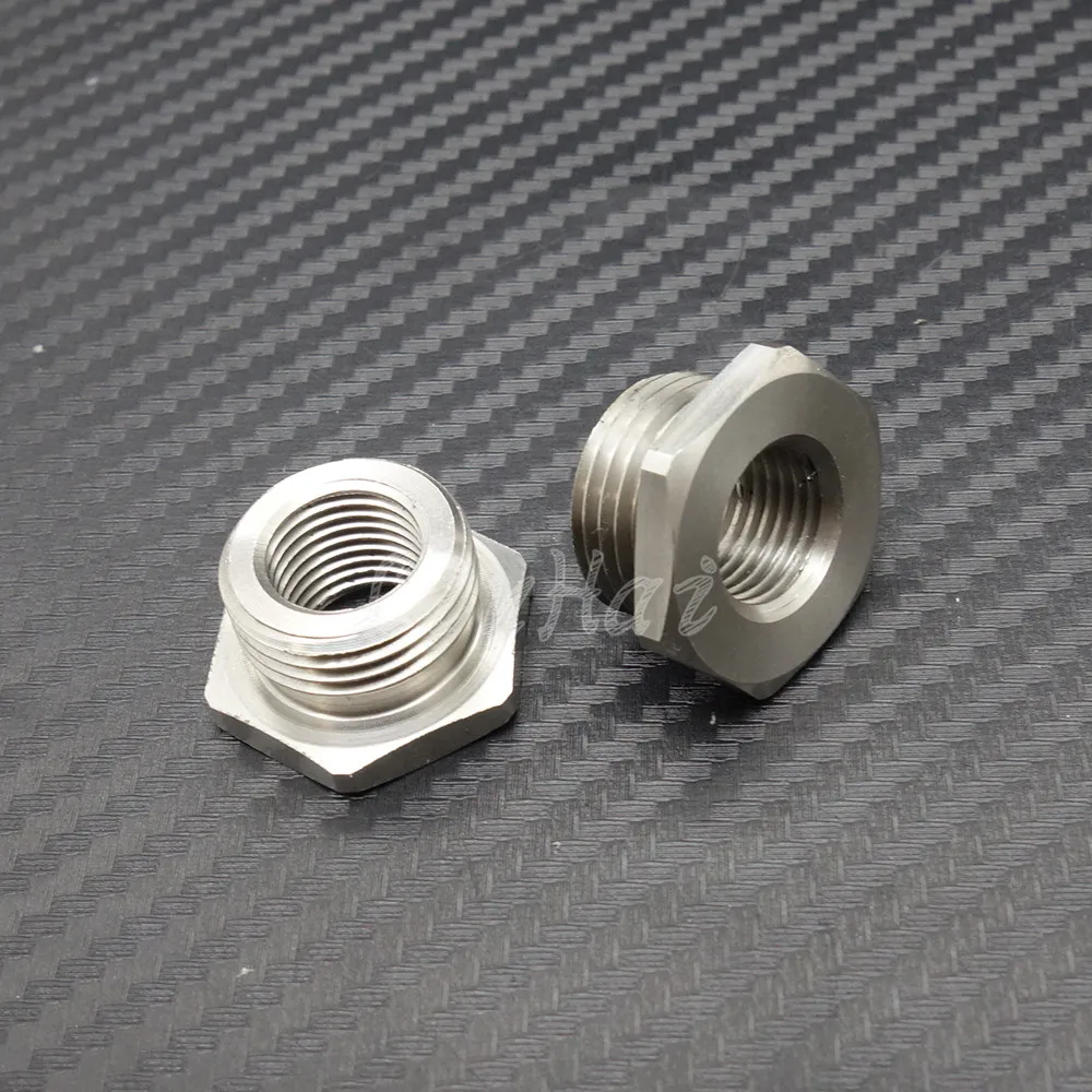 Нержавеющие адаптеры уменьшить 02 O2 сенсорные порты Bungs 18 мм до 12 для Harley Plug| |