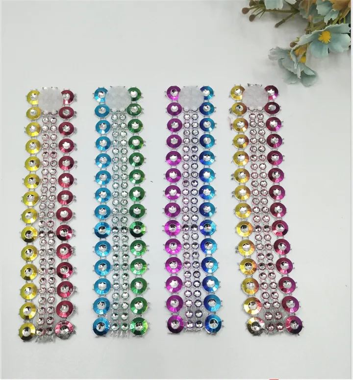 V6941F PF 20pcs Салфетка кольцо стулья пряжки многоцветный украшение для свадьбы ремесла банты со стразами держатель ручной работы вечерние принадлежности - Цвет: V6941F