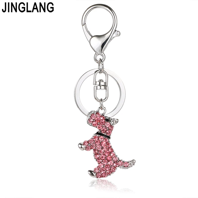 Металлический брелок JINGLANG серебристого цвета с застежкой лобстером подвеска 3D
