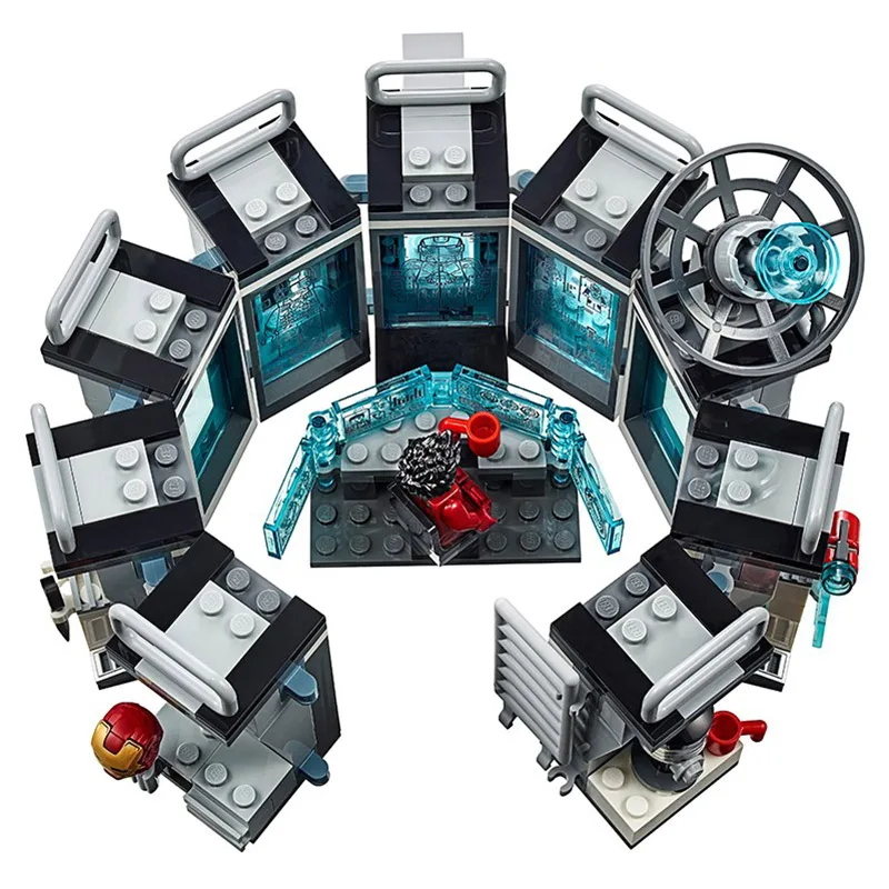 Новый Marvel Мстители эндшпиль Железный человек зал Модели Строительные блоки