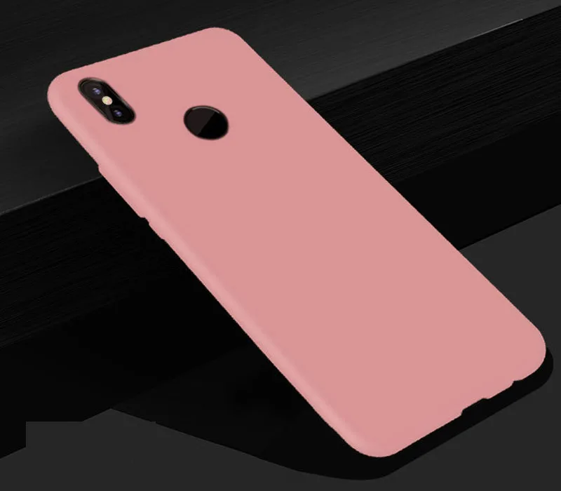 Розовый Чехол яркого цвета для Xiaomi mi A2 Lite A1 A2 mi 8 SE 5 5X6 6X mi 5X mi 6X mi x 2 2S MAX 3 Note 3 силиконовый чехол для Xiao mi Play чехол - Цвет: Розовый