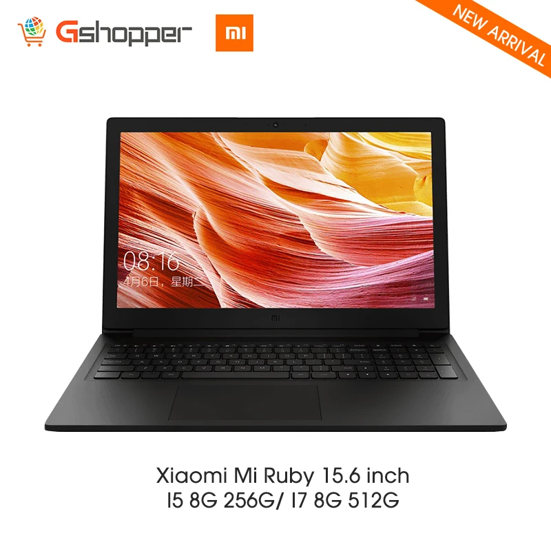 2019 Xiaomi Mi Ruby 15 6 дюймовый ноутбук Windows 10 Intel Core i5/I7 четырехъядерный 8 Гб ram 256/512 ГБ SSD