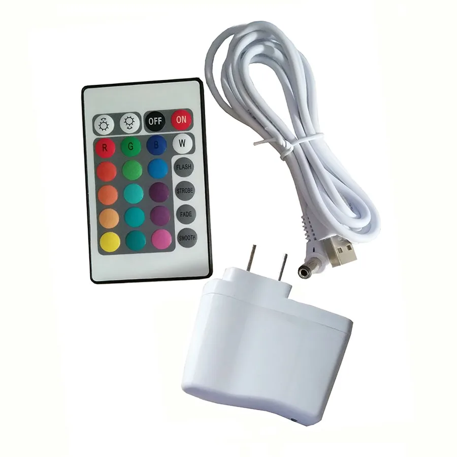 

Thrisdar Remote Control LED Bedside Atmosphere Table Lamp USB Rechargeable LED Night Light Illuminated KTV Hotel Bar Table Light